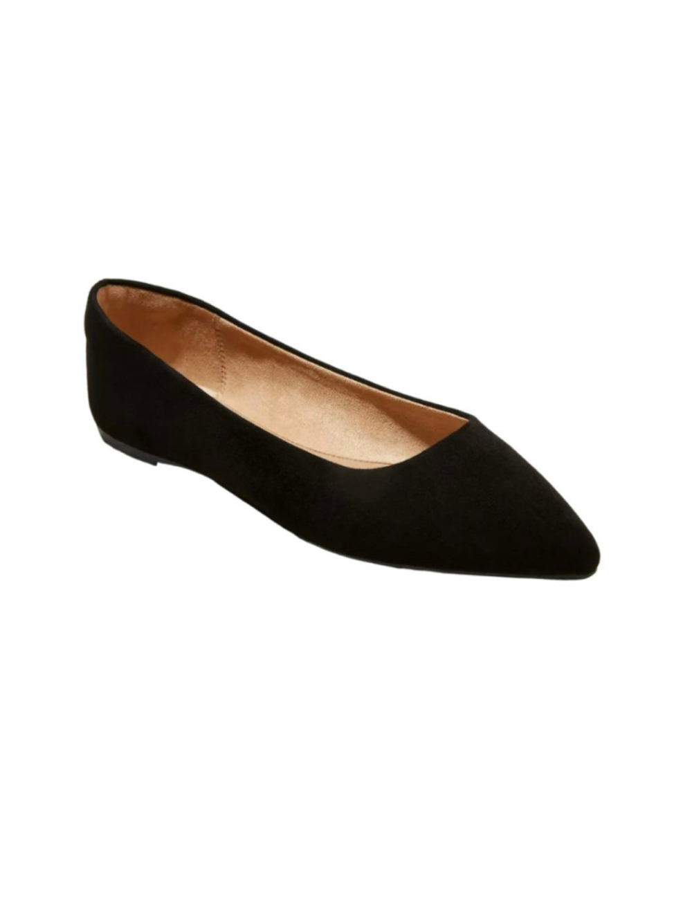 Women's A New Day Black Pointed Toe Memory Foam Flats Size 7